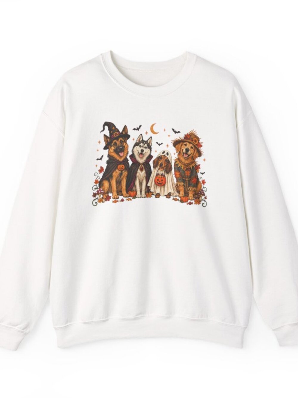 Halloween Dogs Crewneck Sweatshirt Size Large NEW